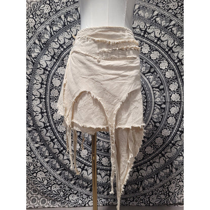 Handmade Cotton Wrap Skirt for Women | Boho Festival Pixie Fairy Skirt | Made in Nepal