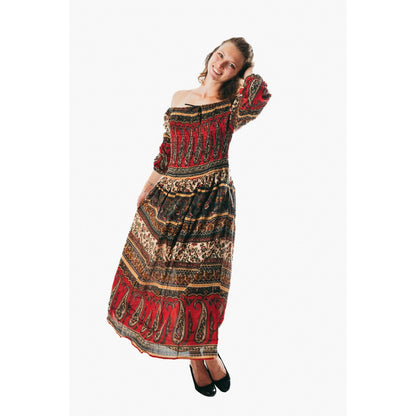 Women's flowy colorful sundress for holiday clothing