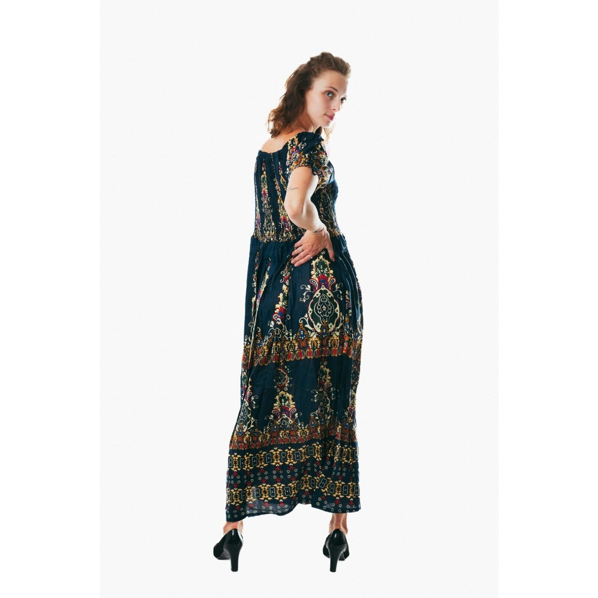 Women's flowy colorful sundress for holiday clothing