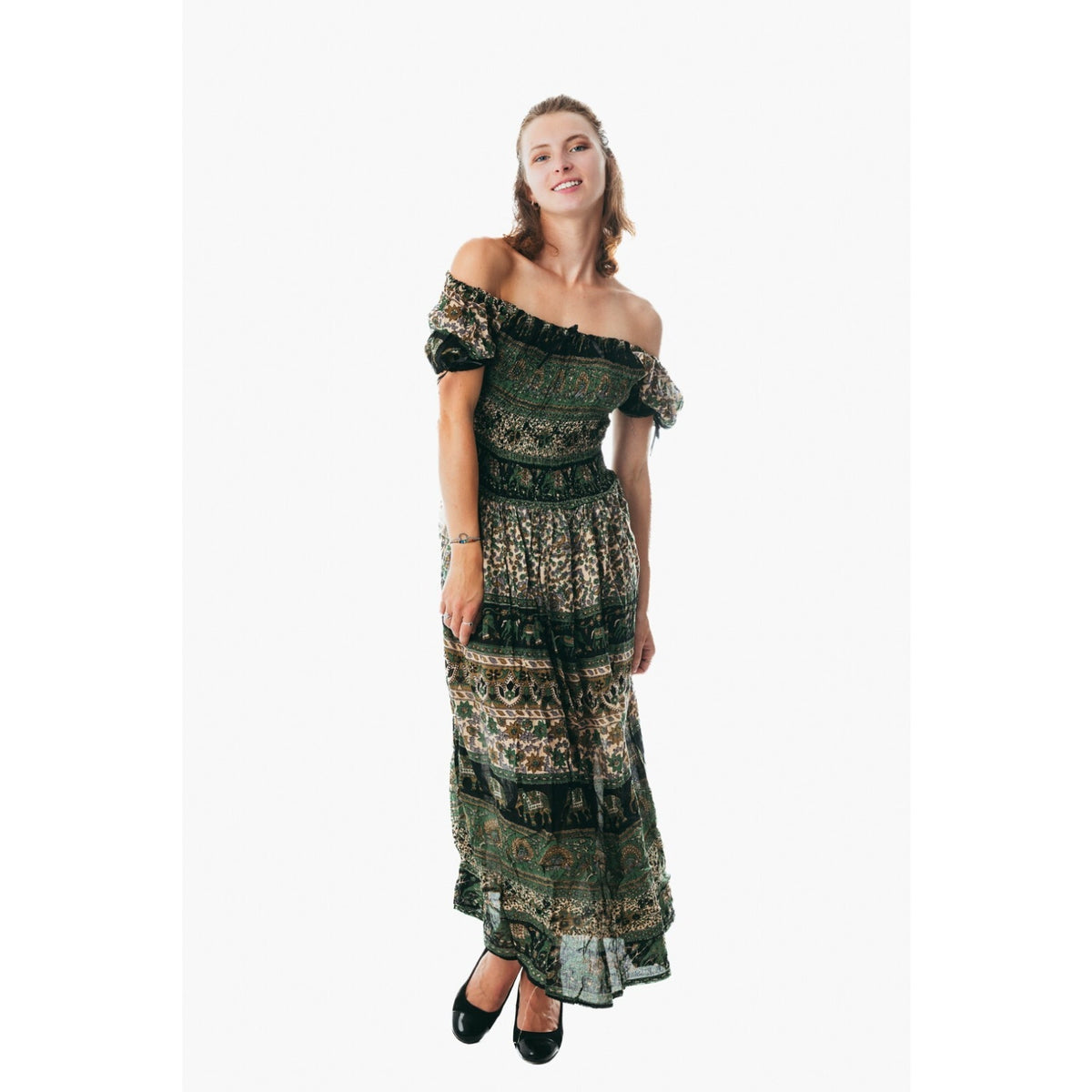 Women's flowy colorful sundress for holiday clothing