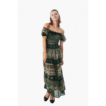 Women's flowy colorful sundress for holiday clothing