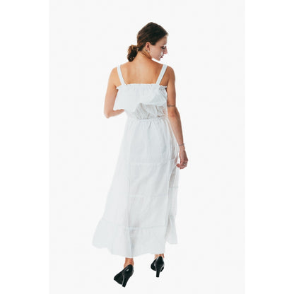  Casual off white dress for women clothing