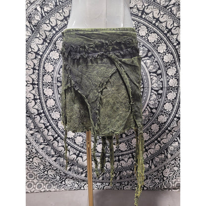 Handmade Cotton Wrap Skirt for Women | Boho Festival Pixie Fairy Skirt | Made in Nepal