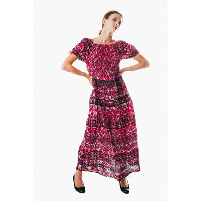 Women's flowy colorful sundress for holiday clothing