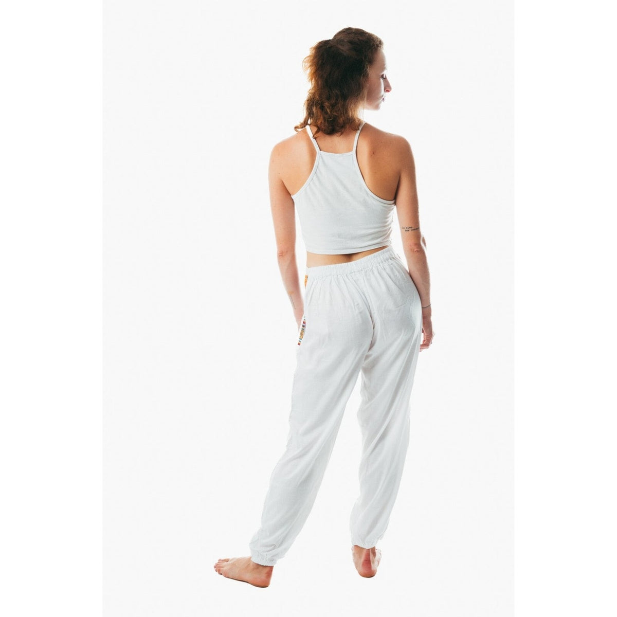 Unisex boho hippie free size multicolor pants for men and women