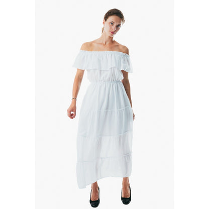  Casual off white dress for women clothing