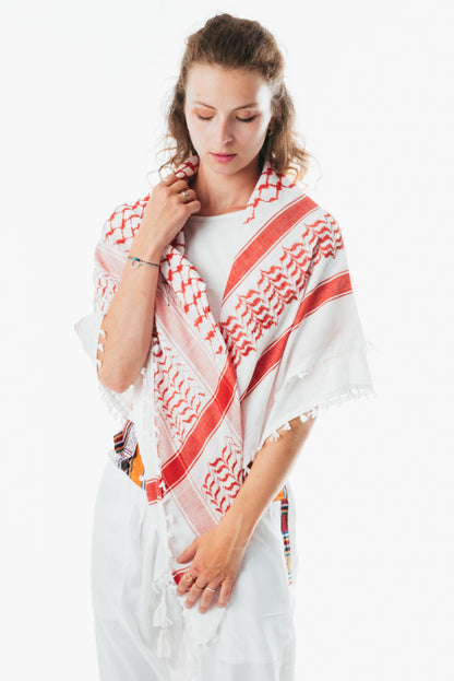 Free palestine Keffiyeh Houndstooth shemagh hatta Scarf 
