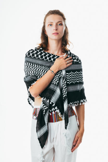 Free palestine Keffiyeh Houndstooth shemagh hatta Scarf 