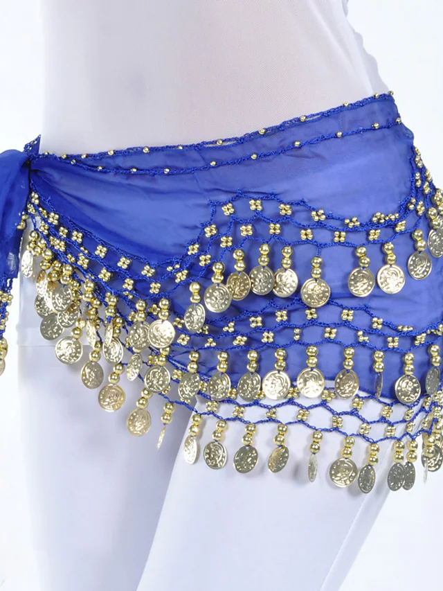 Tribal belly dance beaded waist scarf belt for women