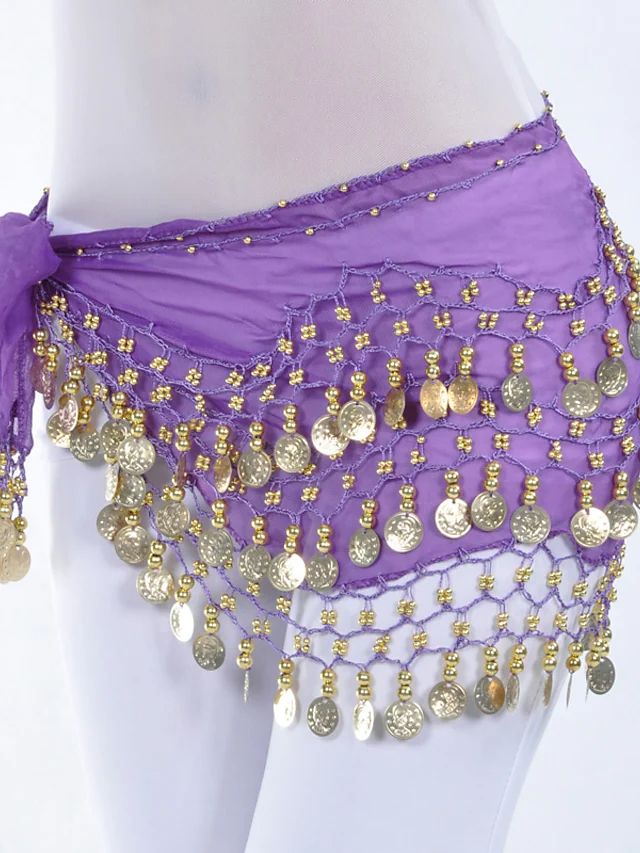 Tribal belly dance beaded waist scarf belt for women