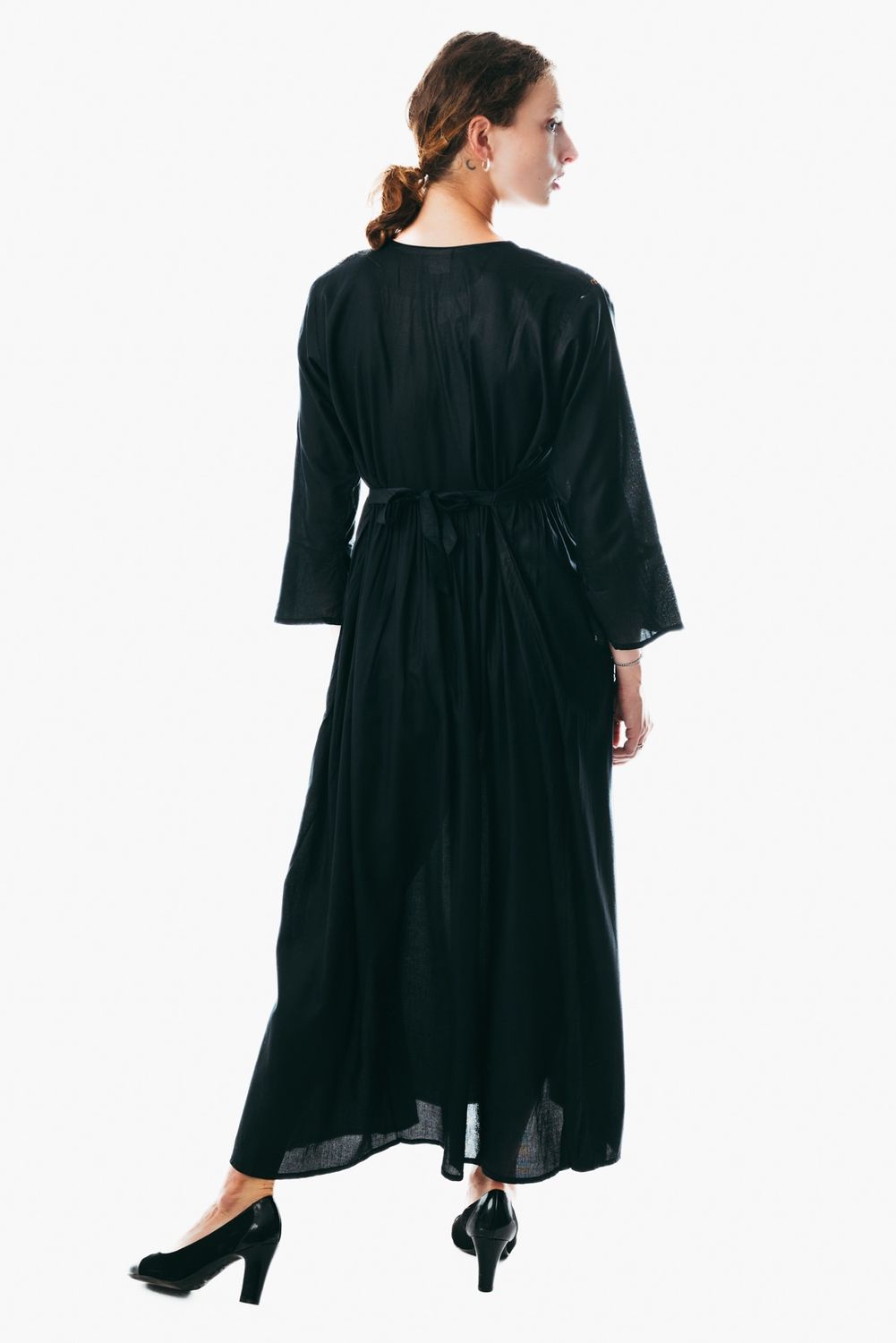 Printed casual cotton caftan maxi dress for women's wear