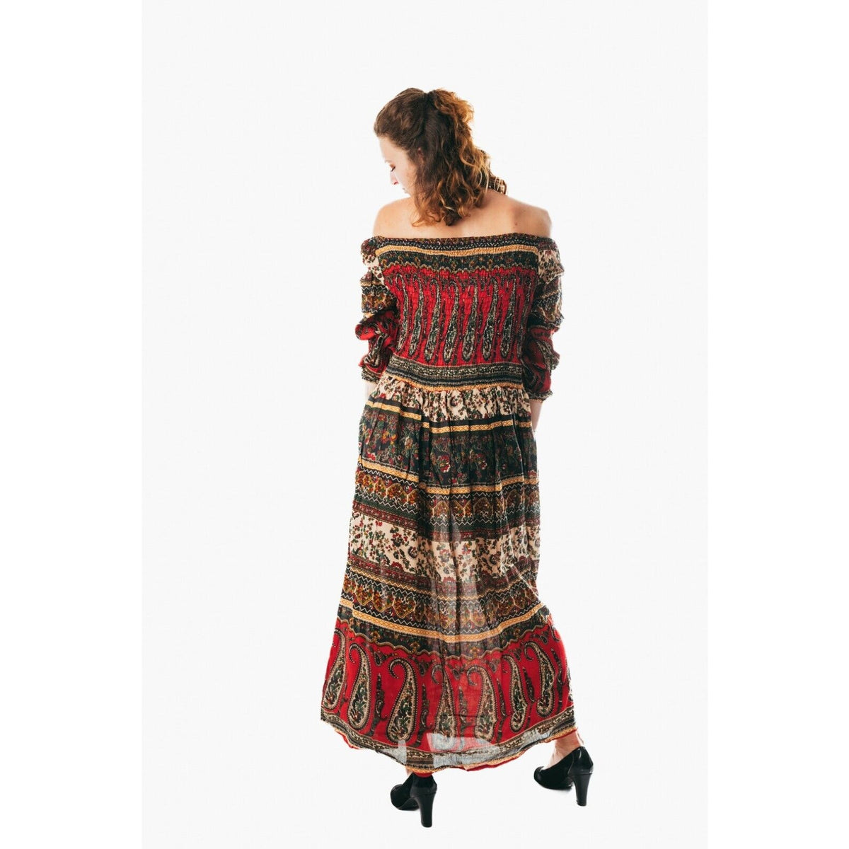 Women's flowy colorful sundress for holiday clothing