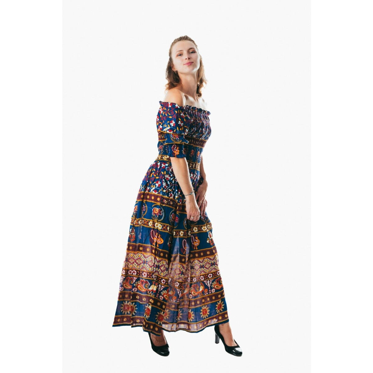 Women's flowy colorful sundress for holiday clothing