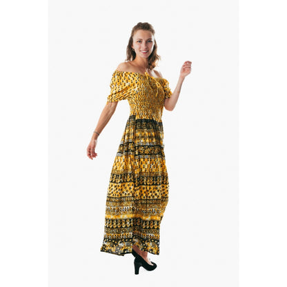 Women's flowy colorful sundress for holiday clothing