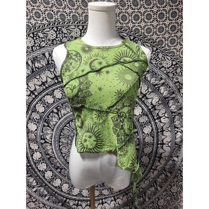 Ragged Edge Boho Festival top | tie dye crop tops