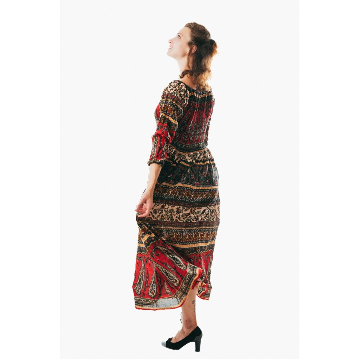 Women's flowy colorful sundress for holiday clothing