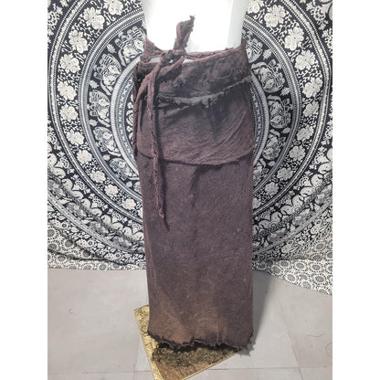 Boho Wrap Maxi Skirt, Fairycore Pixie Skirt, Asymmetrical Drape Skirt, Hippie Festival Clothing, Elven Bohemian Fashion