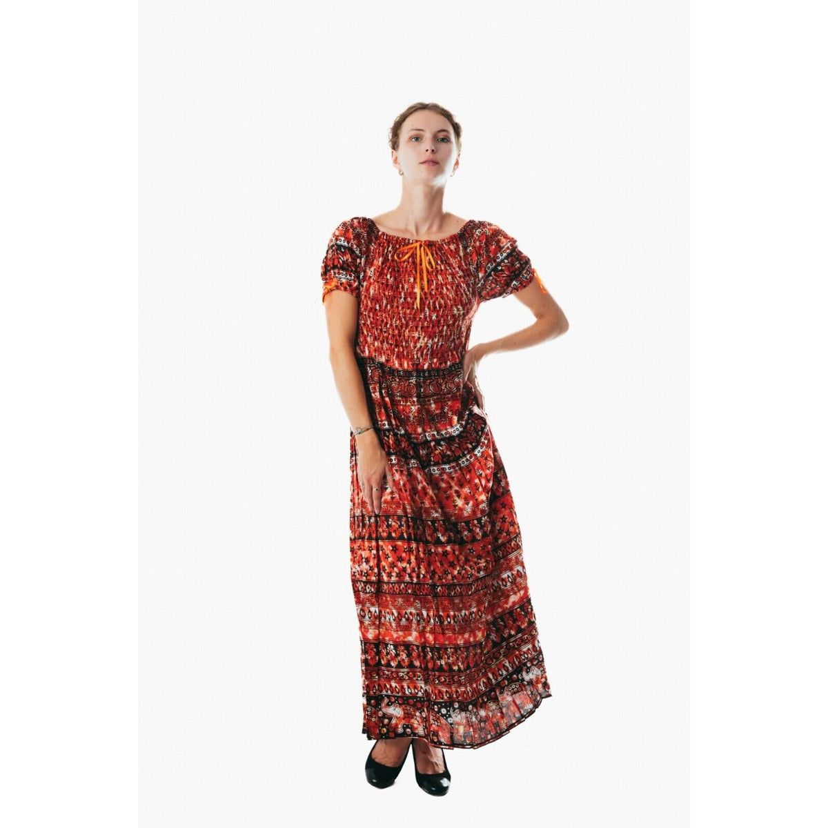 Women's flowy colorful sundress for holiday clothing