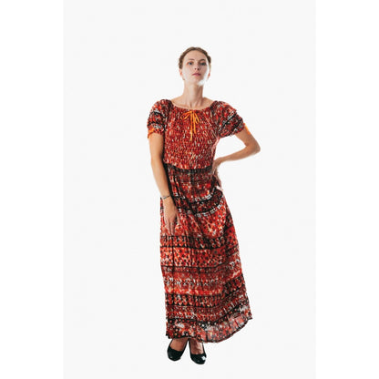 Women's flowy colorful sundress for holiday clothing
