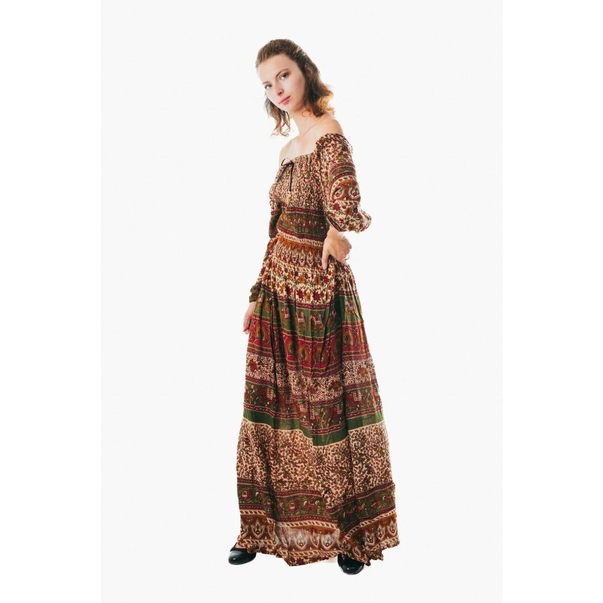 Women's flowy colorful sundress for holiday clothing