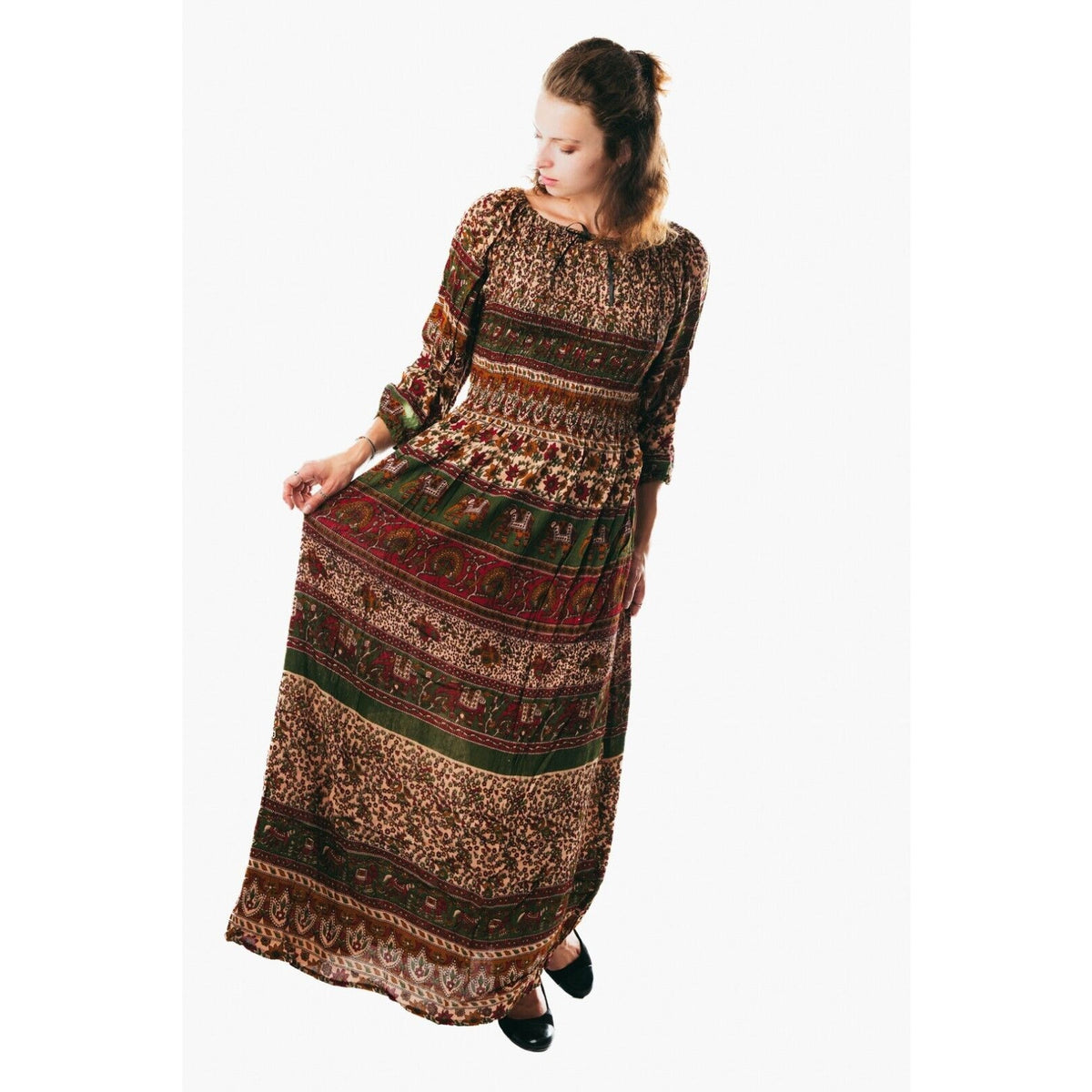 Women's flowy colorful sundress for holiday clothing