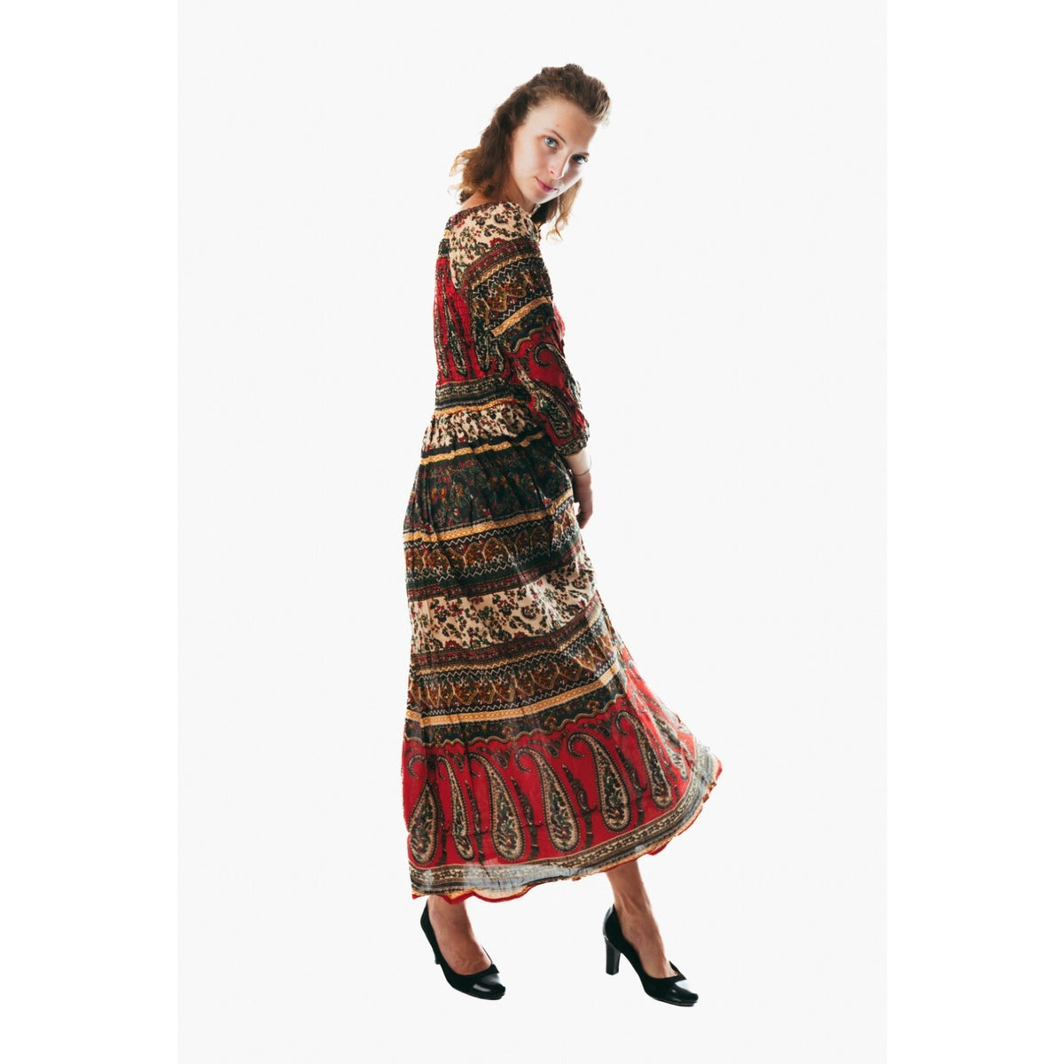 Women's flowy colorful sundress for holiday clothing