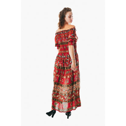 Women's flowy colorful sundress for holiday clothing