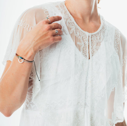 Handmade & Beaded sequin poncho/shrug/capelet for women