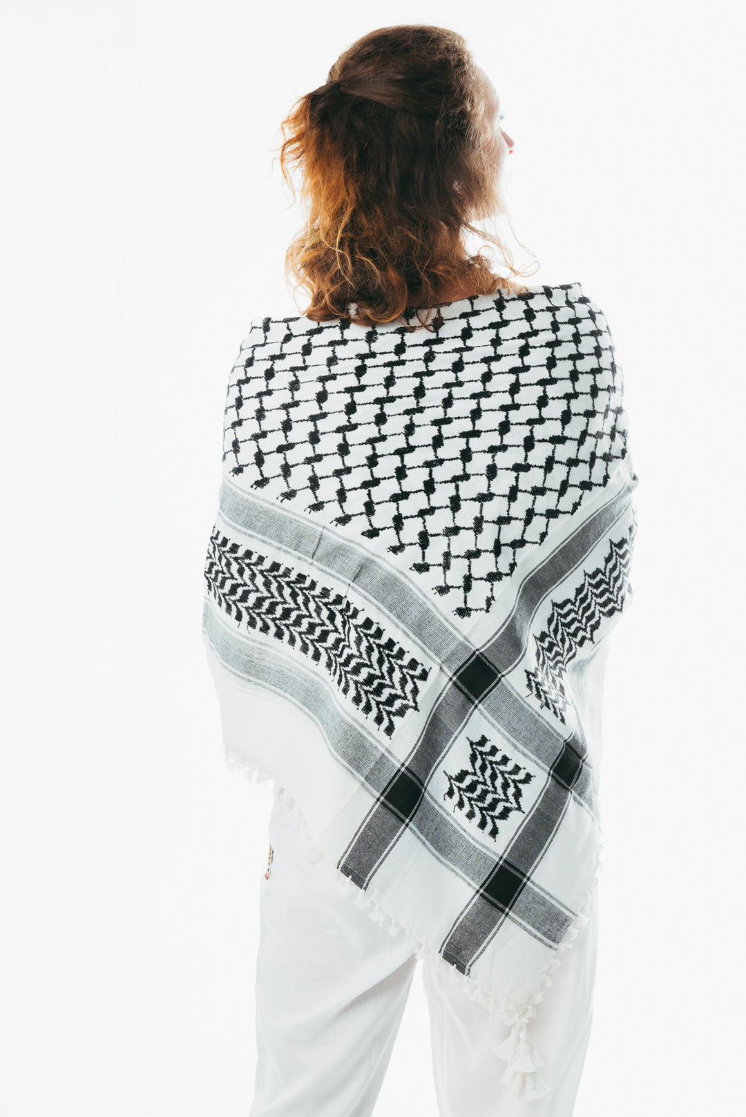 Free palestine Keffiyeh Houndstooth shemagh hatta Scarf 