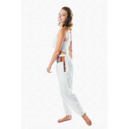 Unisex boho hippie free size multicolor pants for men and women