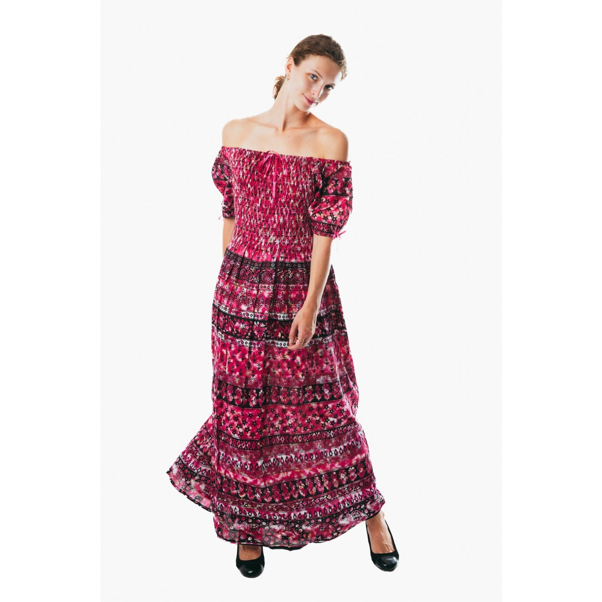 Women's flowy colorful sundress for holiday clothing