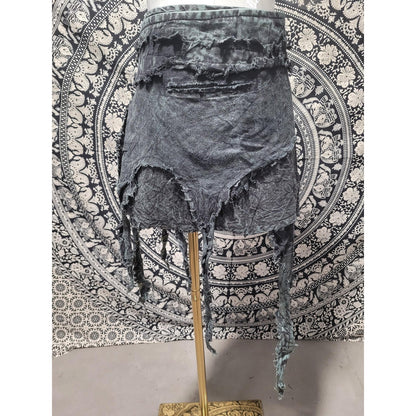 Handmade Cotton Wrap Skirt for Women | Boho Festival Pixie Fairy Skirt | Made in Nepal
