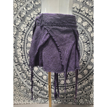 Handmade Cotton Wrap Skirt for Women | Boho Festival Pixie Fairy Skirt | Made in Nepal