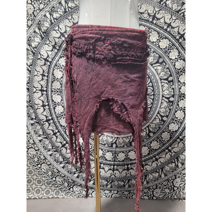 Handmade Cotton Wrap Skirt for Women | Boho Festival Pixie Fairy Skirt | Made in Nepal