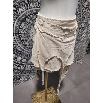 Handmade Cotton Wrap Skirt for Women | Boho Festival Pixie Fairy Skirt | Made in Nepal