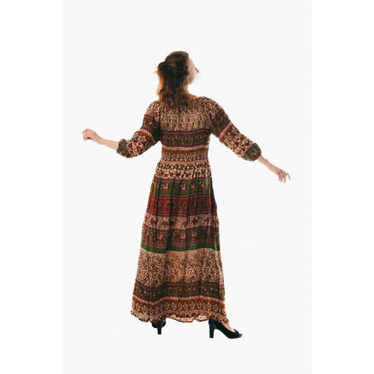 Women's flowy colorful sundress for holiday clothing