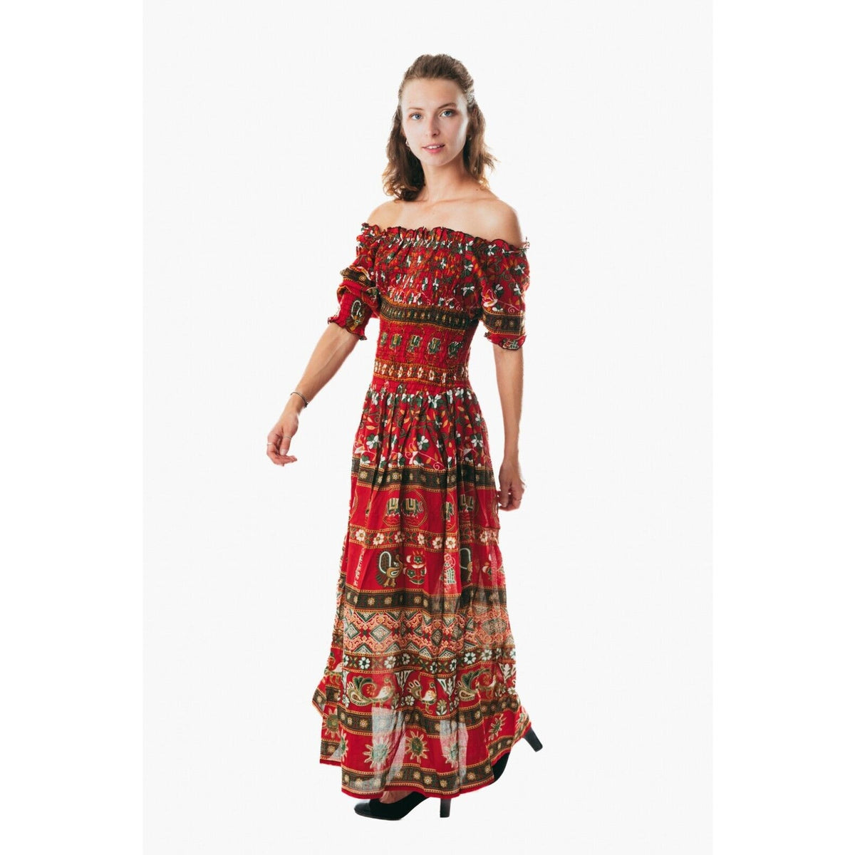 Women's flowy colorful sundress for holiday clothing
