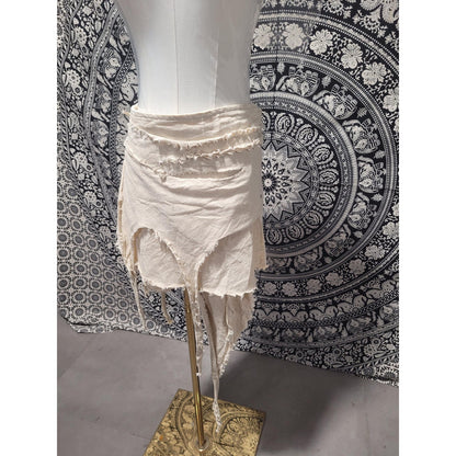 Handmade Cotton Wrap Skirt for Women | Boho Festival Pixie Fairy Skirt | Made in Nepal