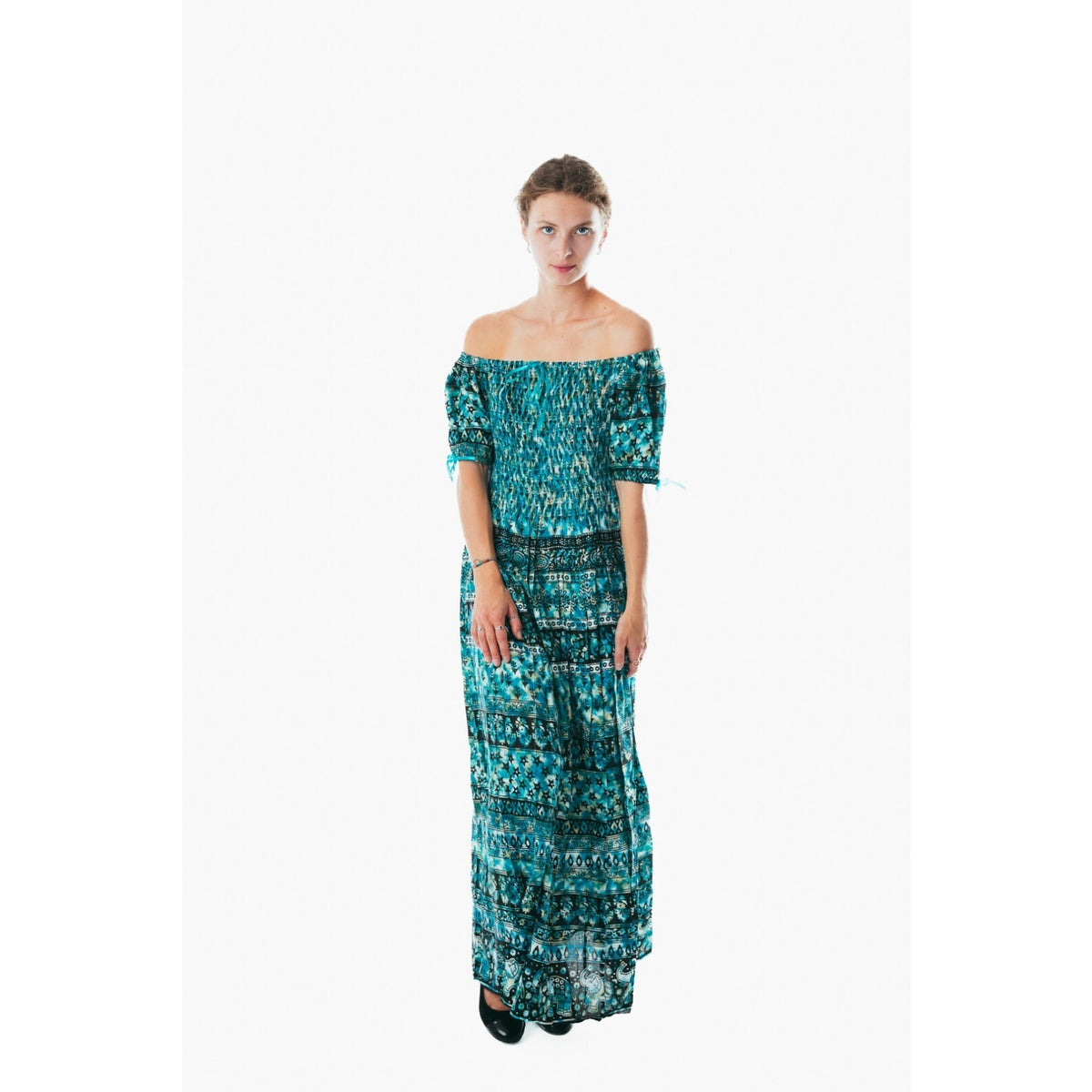 Women's flowy colorful sundress for holiday clothing