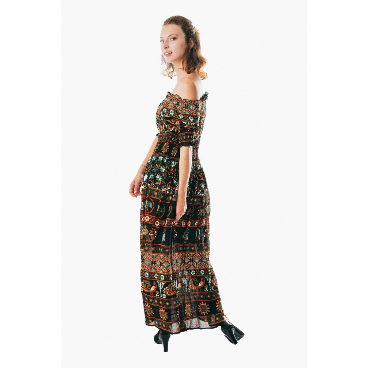 Women's flowy colorful sundress for holiday clothing