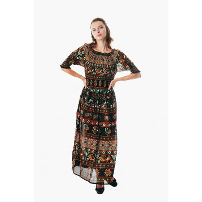 Women's flowy colorful sundress for holiday clothing