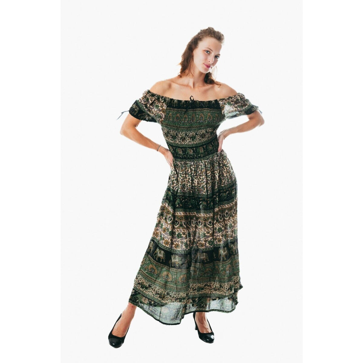 Women's flowy colorful sundress for holiday clothing