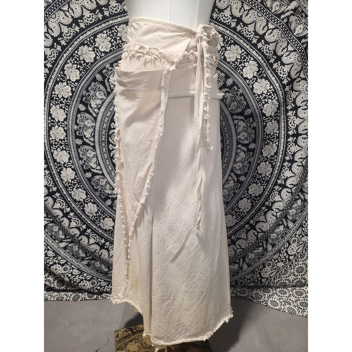 Boho Wrap Maxi Skirt, Fairycore Pixie Skirt, Asymmetrical Drape Skirt, Hippie Festival Clothing, Elven Bohemian Fashion