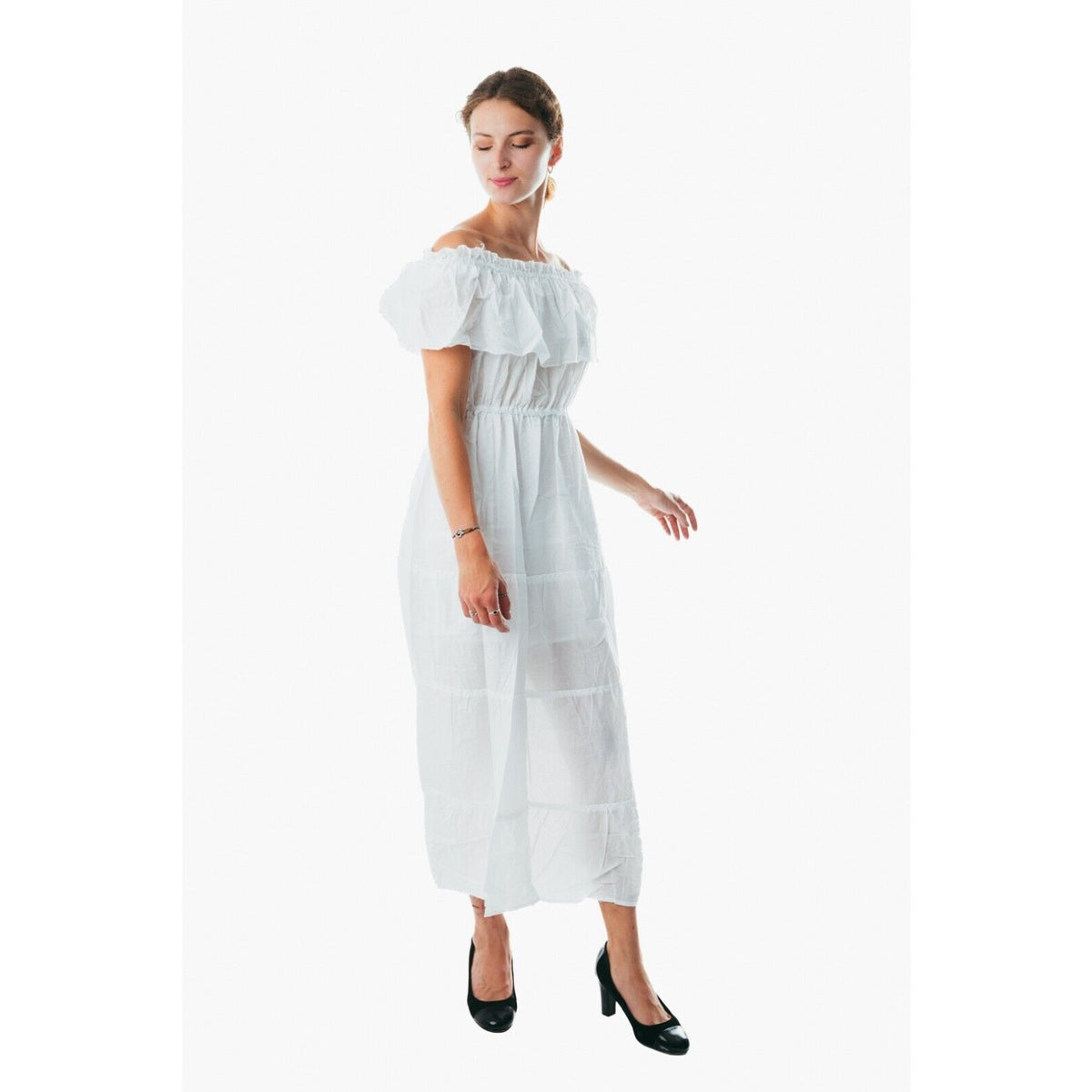  Casual off white dress for women clothing
