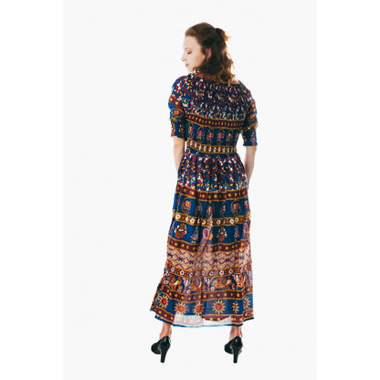 Women's flowy colorful sundress for holiday clothing